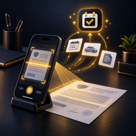 Scanarea unei polițe cu telefonul